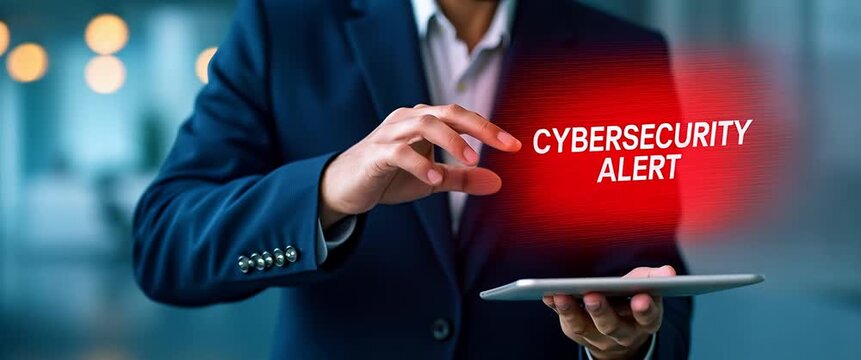 Computer screen displaying hacked alert and system warning indicating cyberattack on network cybersecurity vulnerability data breach and compromised information concept as Computer showing hacked aler