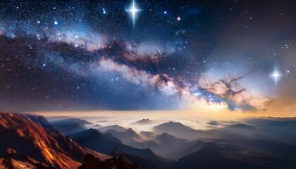 Universe Filled With Stars Nebula And Galaxy