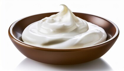 Sour Cream Isolated On Transparent Background