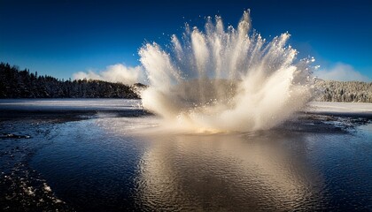 Frozen Brilliance The Ethereal Beauty Of A Suspended Powder Burst