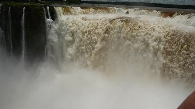 Iguazu falls scenic view panorama landscape