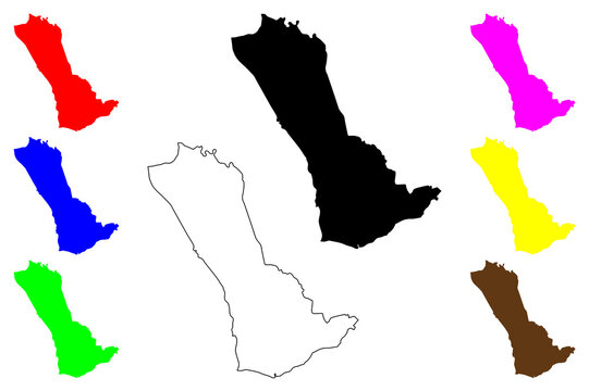 Talisay city (Central Visayas Region, Republic of the Philippines, ROP) map vector illustration, scribble sketch Talisay map