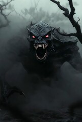 halloween night scene