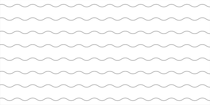 Waves line set. Wave ornament pattern. Set of wavy zigzag lines. Wave thin line background. Vector zigzag and wavy horizontal underline. Vector illustration
