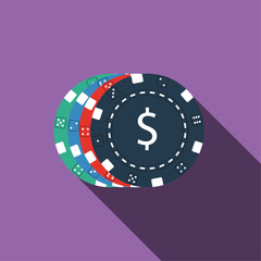 Casino chips Vector Art