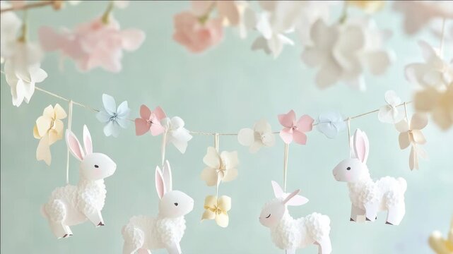 Decorative arrangement of Easter theme for spring celebrations
