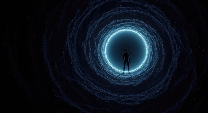 Deep conceptual void where the laws of physics break down, illustrating a zone where gravity is completely absent or nullified ,physics ,research ,fundamental
