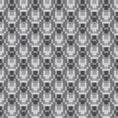 Fototapeta premium black and white square mosaic seamless pattern vector illustration