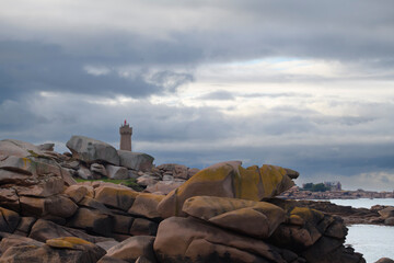 Magnifique paysage de la côte de granit rose - Ploumanac'h Bretagne