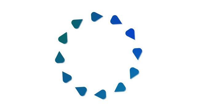 Arrow Circle Loading Animation with Rotating Directional Arrows and Smooth Looping Motion, Modern Progress Indicator Spinner for Apps, Websites, and UI Design