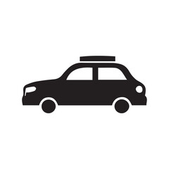 vector illustration of a taxi