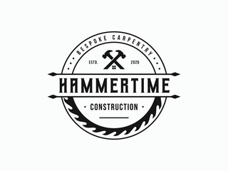 Obraz premium Bespoke Carpentry Logo Design