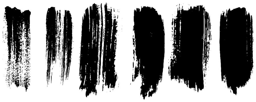 Bold Black Brush Stroke Collection. 