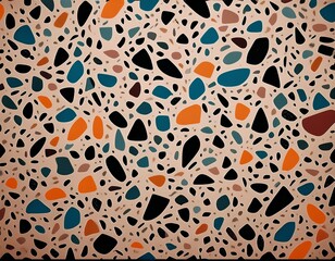 terrazzo texture capturing the intricate details of a terrazzo texture revealing the beauty of composite materials and intricate patterns