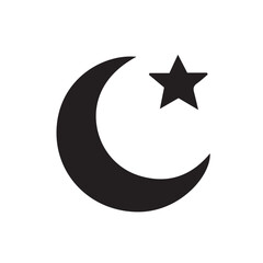 moon and star vector illustration