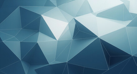 Fototapeta premium An abstract, geometric artwork composed of numerous interconnected triangular shapes