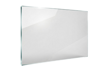 Transparent glass pane isolated on transparent background