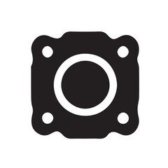 camera icon on white background