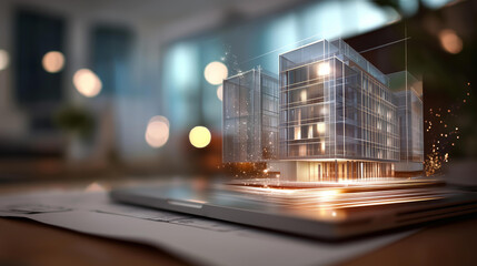 Building information modeling engineering development software, construction technology, architectural planning, digital design, project management, visualization tools, defocused