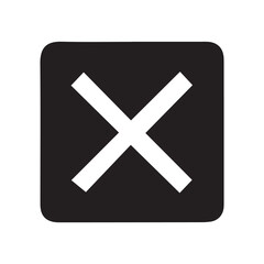 Fototapeta premium cross mark vector illustration