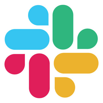 Slack logo multicolored communicating and collaborating software icon