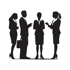 business people silhouettes