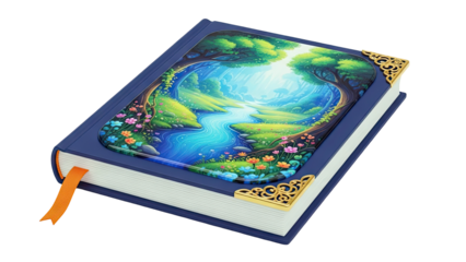 Fantasy Forest Scene Hardcover Book