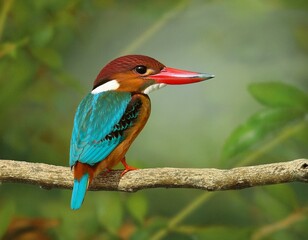 malachite kingfisher corythornis cristat generative ai