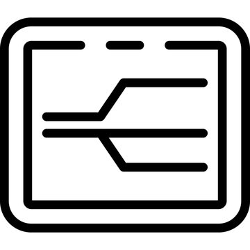 Diagram sankey Icon