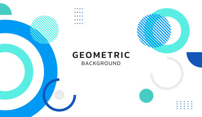 Modern and simple background with abstract blue shapes vector