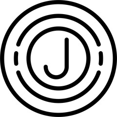 Circle j Icon
