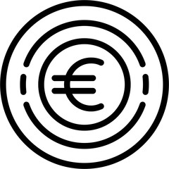 Circle euro Icon