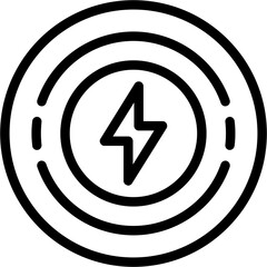 Circle bolt Icon