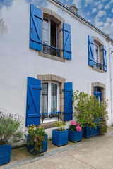 Fototapeta premium Saint-Cado in Brittany, houses