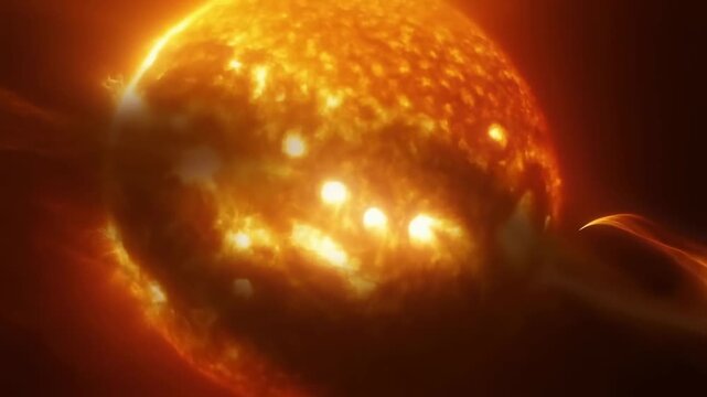 Dynamic solar flare and coronal mass ejection captured on a bright sun surface