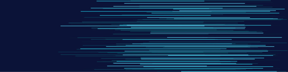 Fototapeta premium Dynamic blue lines in a sleek, abstract design against a dark backdrop, perfect for tech themes.