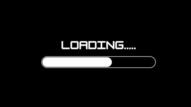 Loading 100 Percent Animation, Complete Progress Indicator Motion Graphic on Clean Background