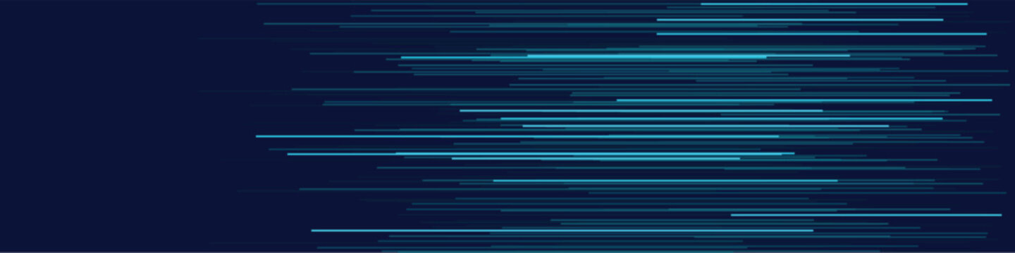 Dynamic abstract blue lines on a dark backdrop. ideal for tech design and digital presentations.