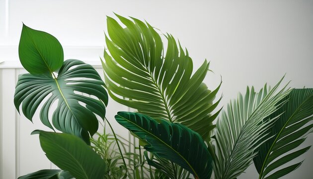 Plantes Vertes Style Minimaliste Fichier Vectoriel De Plantes D Interieures Feuilles Et Plantes Vertes Minimaliste Dans Un Style Minimal Annee 60 70