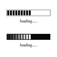 Symbol of loading icon design .Vector illustration Eps 10 .