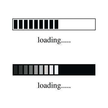 Symbol of loading icon design .Vector illustration Eps 10 .