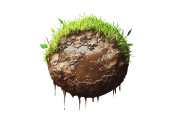 Wet Ground Icon with Rain Reflections from Top View isolated on transparent background