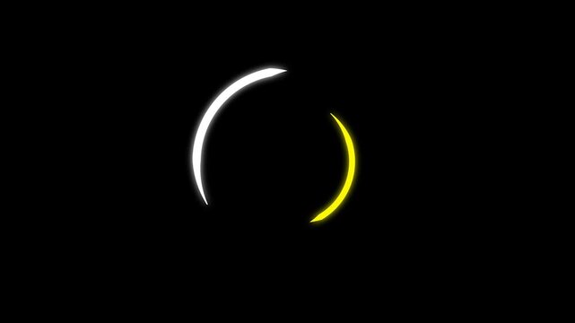 Firework ring explosion animation, abstract circle burst with sharp line effects, shiny vector motion graphics, celebration opener visual, black screen background, ultra hd