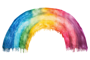 Full spectrum rainbow vibrant colors isolated on transparent background