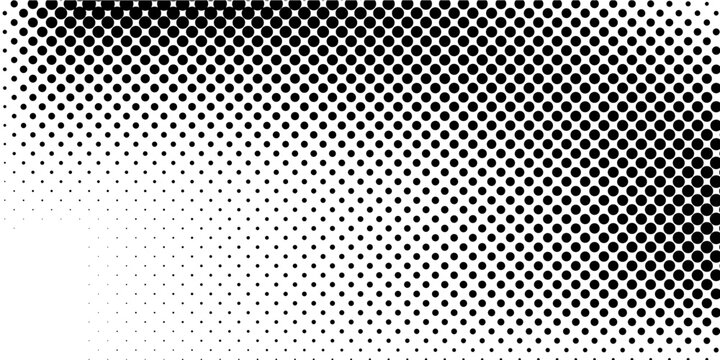 Wave halftone pattern. Halftone dots background