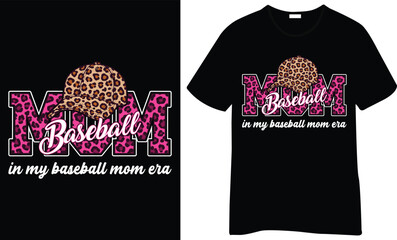  “Baseball Mom in My Baseball Mom Era.” Perfect for game day outfits, team support, and proud sports mom apparel with a fashionable edge.