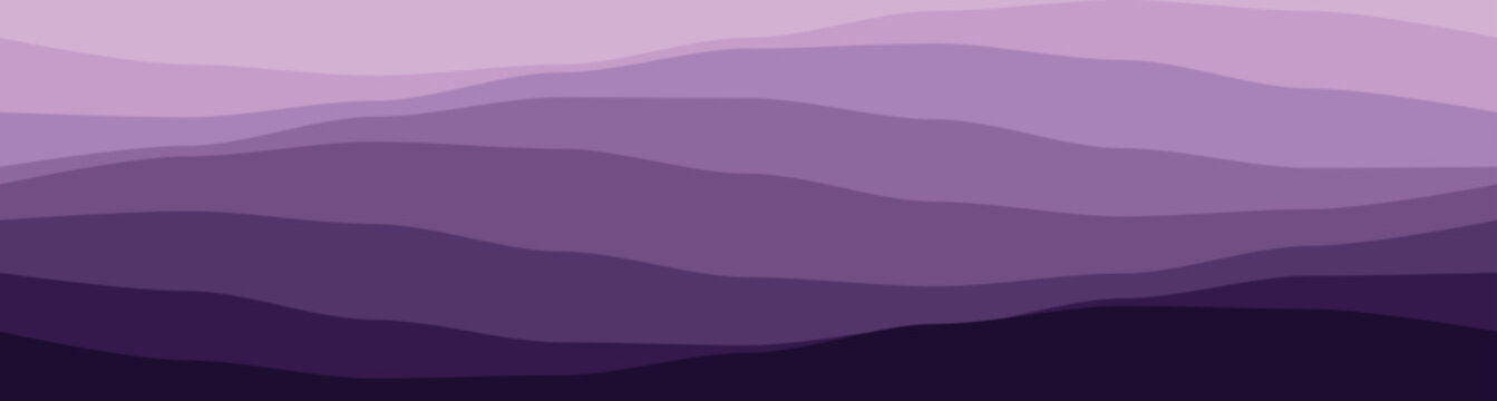 Artistic representation of undulating purple waves, ideal for modern design and creative backgrounds.