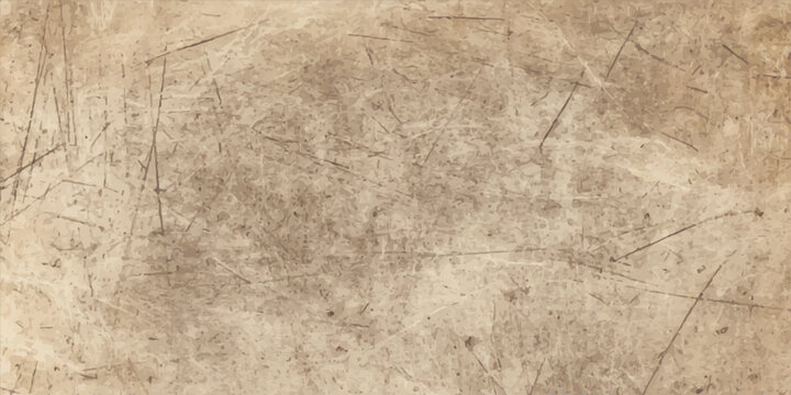 A vintage parchment backdrop featuring an old paper texture with dry grass accents and a worn, grungy brown pattern for an antique design