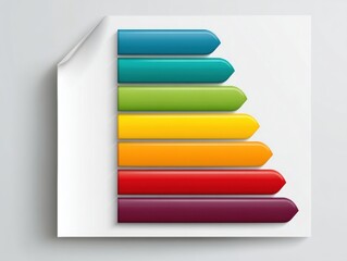 Colorful Energy Efficiency Rating Chart - Eco-Friendly Design Template
