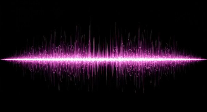 Abstract vibrant waveform pattern representing musical tempo and digital energy. A flowing sonic texture perfect for technology backdrops ,background ,line ,streaming